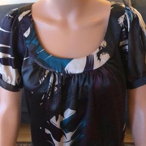 Outback Red satin feel blouse in multi colors.